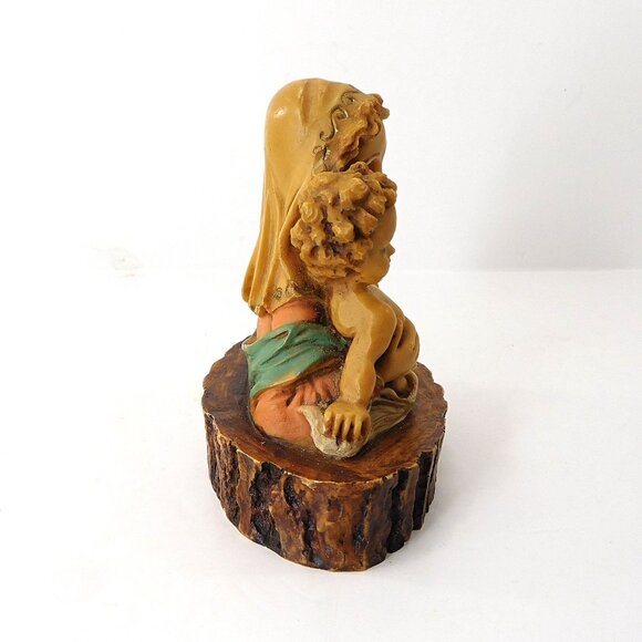 Madonna Mother & Child Figurine Sculpture Statue Italy Hand Painted Vintage - Picture 5 of 7